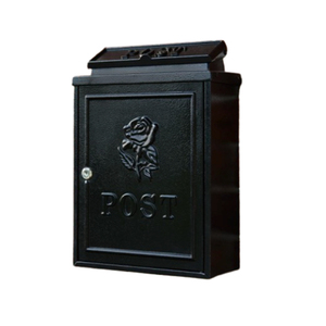 Aluminium post letterbox