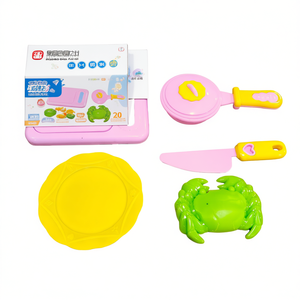 Kids <b>Kitchen</b> Toy Set with Pot Cutting Board Knife and Toy Food Pretend <b>Play</b> Set - Product Image 2