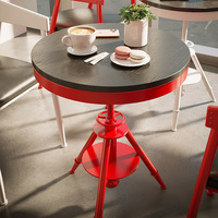 Ensemble table et chaises de bistrot vintage SUNYARD en fer, mobilier de restauration commercial pour café, bar, restaurant, terrasse, couleur et taille personnalisées