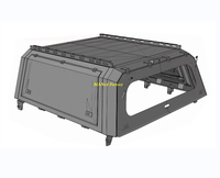 Camion de haut niveau en acier Topper Camper Shell Pickup Auvent pour Toyota Hilux avec fenêtres coulissantes Pick Up Trucks