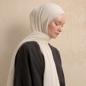 Ligero Transpirable Color étnico Bloqueo Modal Arrugado Largo Hijab Multifunción Uso diario Viaje tropical Tradicional - Product Image 2