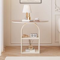 Table d'appoint multifonctionnelle en bois et verre, style luxe léger, petite table basse, meuble de rangement moderne pour chambre à coucher, mobilier de salon