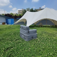Canapé gonflable d'extérieur portable, chaise de camping gonflable, canapé gonflable individuel avec poche de rangement pour la plage, le pique-nique, la pelouse