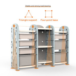 Tủ đựng đồ, giá sách, kệ đồ chơi bằng nhựa gấp gọn trong nhà cho trẻ em, bé, góc nhà, trường học, phòng ăn - Product Image 5