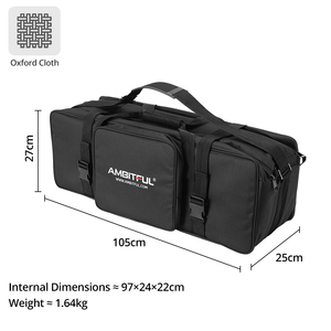 Housse Rembourrée 105cm x 75cm pour Équipement de Photographie, Kit de Prise de Vue pour Trépied, Support de Lumière, Parapluie, Accessoires de Studio <span class=keywords><strong>Photo</strong></span>, Sac de Transport - Product Image 1