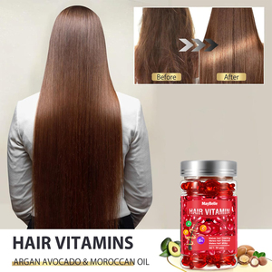 Serum perawatan rambut Label pribadi Anti keriting, bahan alami kapsul pelembab Vitamin kapsul penumbuh rambut - Product Image 5