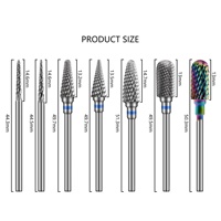 Accessoires professionnels pour ponceuse à ongles : Fraise à cuticules en carbure de tungstène pour éliminer les peaux mortes