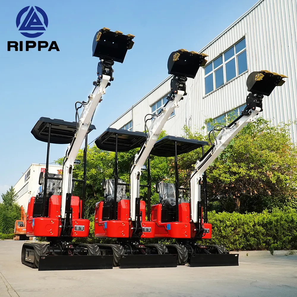 Excavatrice d'importation Rippa R319 Pelle rotative Mikro à chenilles en caoutchouc Machines de terrassement de marais