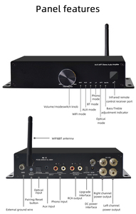 <span class=keywords><strong>HIFI</strong></span> 2.1 canaux stéréo Audio classe D sous amplificateur Mini Hi-Fi professionnel numérique <span class=keywords><strong>DAC</strong></span> <span class=keywords><strong>ampli</strong></span> <span class=keywords><strong>pour</strong></span> la maison haut-parleurs muraux systèmes 200W - Product Image 4