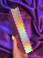 Journal de Manifestation Guidée LABON Holographique en Cuir Végétalien A6 avec Bords Dorés Arc-en-ciel et Couverture Rigide – Carnet Spirituel