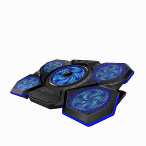 Support de <span class=keywords><strong>refroidissement</strong></span> pour <span class=keywords><strong>ordinateur</strong></span> <span class=keywords><strong>portable</strong></span> de jeu RGB à hauteur réglable, 5 ventilateurs avec moteur sans balais pour une performance de vent puissante - Product Image 3