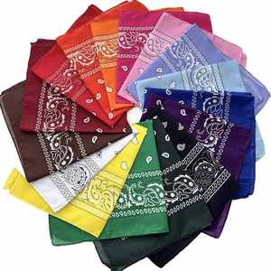 Pañuelo de Cabeza de Algodón con Estampado de Paisley Personalizado, Estilo Hip Hop, para <span class=keywords><strong>Rapper</strong></span> - Product Image 1