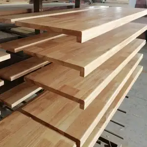 最佳价格定制设计装饰橡木木材楼梯踏板和立管