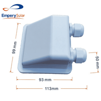 Support de montage de panneau solaire pour camping-car, structure solaire sans perçage en ABS, système d'énergie solaire, support en Z pour panneau solaire pour camping-car, voiture