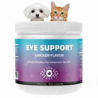 Complément alimentaire pour chiens et chats, vitamine pour les yeux, lutéine, soutien de la vision, prévention des taches de larmes, mâchouillage doux, OEM et ODM