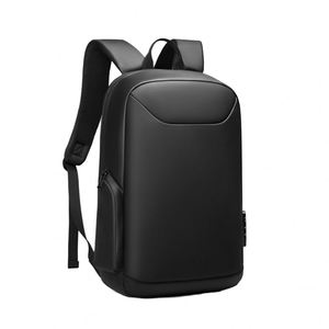 Custom Factory Men's Waterproof Anti-Theft Hard Shell Backpack Slim <b>Smart</b> with USB Charging for Work Office and PC Material - Product Image 2