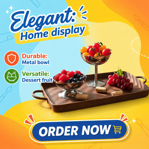 Gobelets à glace en acier inoxydable (à pied haut, à pied bas), verres à dessert, à <span class=keywords><strong>vin</strong></span> ou à cocktail pour l'usage quotidien et les réceptions décontractées, ou pour les fruits - Product Image 4