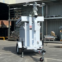 4*100W LED Außenbeleuchtungsturm CE/ISO9001 Zertifiziert Mobiler Solarstromgenerator-Anhänger für Bergbaustandorte