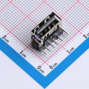 AF 10.0 HC6.3 USB Connector Bent Lead Through Hole Connector Type-A USB 2.0 Female Right Angle Insert - Product Image 1