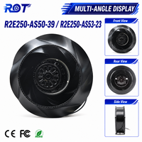 Ventilador Centrífugo de Refrigeración de Precisión para HVAC de Uso Industrial Pesado, Alto Flujo de Aire, R2E250-AS50-39, CA 230V