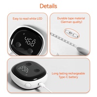 Meilleure Vente Mètre Ruban Intelligent One-Smart Rechargeable Longue Durée avec Verrouillage Facile des Données en Plastique pour Toute la Famille