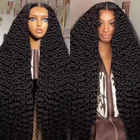 Perruques Lace Front HD 13x6 en Cheveux Humains, Densité 210%, Pré-épilées, Sans Colle, Bouclées Crépues, pour Femmes Noires, Cheveux Brésiliens