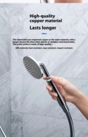Pommeau de douche à main en laiton de haute qualité caractéristique d'économie d'eau à haute pression accessoire de robinet de salle de bain pour salle de douche