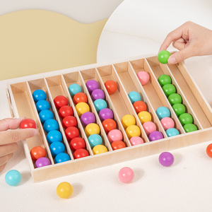Juego de Devolución de Bolas de Colores, Prueba de Reconocimiento de Colores, Potencia Cerebral, Coordinación Mano-Ojo, Competición para Dos Personas, Juguetes de Regalo para Niños - Product Image 3