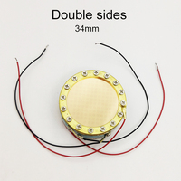 Capsule de microphone à diaphragme plaqué or double face de qualité supérieure MAI AO LA-34C, noyau de capteur stéréo haute sensibilité pour les passionnés d'audio DIY