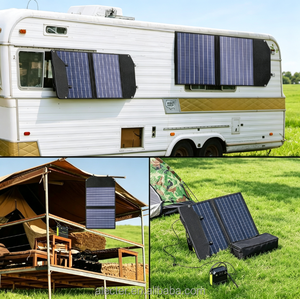 Panneau solaire pliable 100W 18V avec 10 connecteurs, étanche IP68, efficacité 23%, pour station d'alimentation portable, camping - Product Image 6
