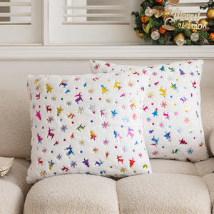 Hemo Christmas Snowflake Throw Pillows <b>Square</b> Nordic Style Washable PP Cotton Cushion Cover For Sofa Living Room Decor - Product Image 3