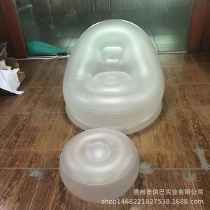 Inflatable Sofa Led Light Up Outdoor Single Chair White 0.25mm Thickness Poolside Use - Product Image 5