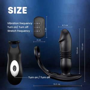 3 in 1 maschio vibrante prostatico massaggiatore Wireless telecomando APP masturbatore G-Spot Sex Toys Plug anale vibratore per uomo - Product Image 4