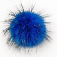 15cm grande taille fourrure pompon boule vraie fourrure de raton laveur pour bonnets fourrure pompons boule