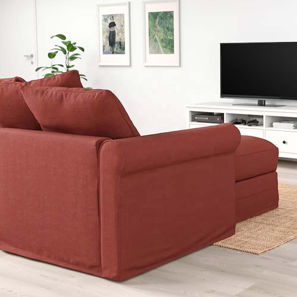 Nordic Light Luxury  Sofa L-shaped Multi-person Fabric  Sofa Living Room Home Furniture Set With Storage