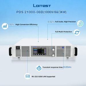 Fuente de Alimentación de Alta Potencia de 3kW 1000V 0-8A 2U, Sistema de Prueba de Baterías Programable - Product Image 4