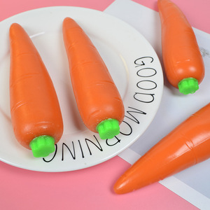 GL Jouet à presser géant en forme de carotte, banane, légume, anti-stress, non écrasable, pour enfants, jouet souple en forme de carotte - Product Image 4