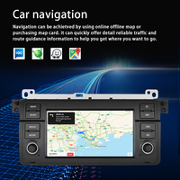 Pour BMW E46 2Din Autoradio Android 14 avec BT WIFI 4G GPS Navigation Radio Écran tactile 7 pouces