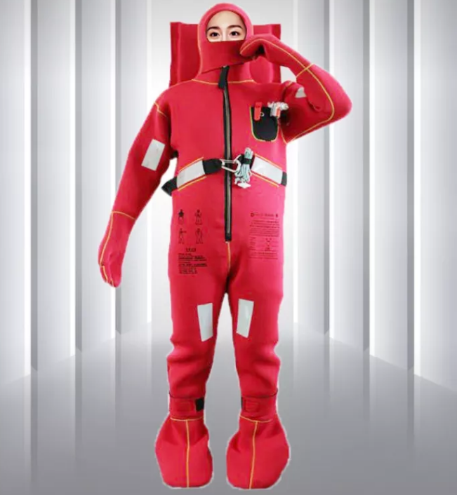 Спасательный костюм для взрослых и детей, Неопреновый Изолированный сохраняющий тепло спасательный костюм