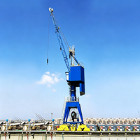 Grue portuaire à haut rendement, largement utilisée dans les ports et les voies navigables, avec une capacité de levage du crochet de 40 tonnes, 60 tonnes, 80 tonnes
