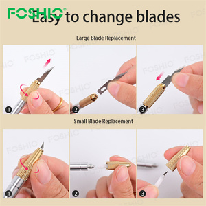 Cuchillo <span class=keywords><strong>de</strong></span> <span class=keywords><strong>Vinilo</strong></span> <span class=keywords><strong>de</strong></span> Seguridad Foshio Design para Manualidades, Cuchillo <span class=keywords><strong>de</strong></span> Arrastre <span class=keywords><strong>con</strong></span> Cuchilla Giratoria para Corte <span class=keywords><strong>de</strong></span> <span class=keywords><strong>Vinilo</strong></span> <span class=keywords><strong>de</strong></span> Radar <span class=keywords><strong>de</strong></span> Automóviles - Product Image 5