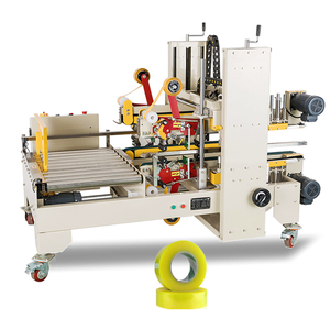 H Type Four Side Automatic Adhesive <b>Tape</b> Box Carton Case Corner <b>Edge</b> Sealing Machine - Product Image 1