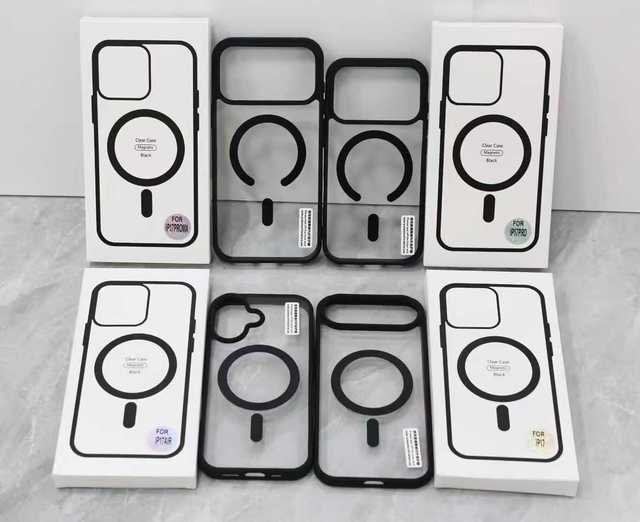 2026 For Iphones Case Clear Color Acrylic Magnetic Iphone 17 Air 16 15 13 14 Plus Pro Max Cover Anti Scratch