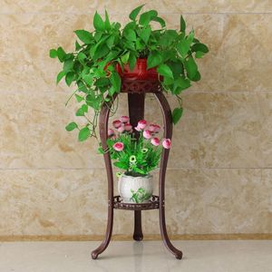 ชั้นวางต้นไม้แบบทันสมัยสำหรับตั้งพื้นในบ้าน สองชั้น สำหรับห้องนั่งเล่น ระเบียง ปลูกต้นไม้สีเขียว เช่น โพธิ์ กล้วยไม้ - Product Image 3