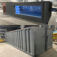 Grande piscine préfabriquée mobile portable en fibre de verre FRP, conteneur de stockage, piscine enterrée, 20 à 40 pieds