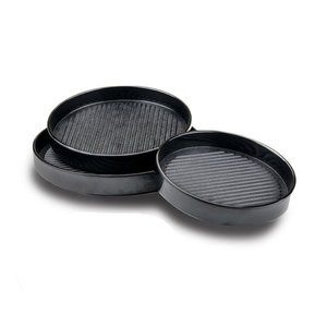 Round <b>Black</b> Melamine <b>Plate</b> Solid Color Durable Hotel Food Party Use Barbecue <b>Plate</b> Japanese Seafood Dishware - Product Image 1