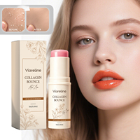 Baume hydratant multi-usage portable au collagène pour le visage, texture lisse, pour peaux à tendance acnéique, équilibre du sébum, hydratation quotidienne