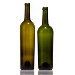Ücretsiz örnek 187Ml 375Ml 500Ml 750 Ml şarap şişeleri 750 Ml cam mühür ile cezayir mantar şekilli kapak