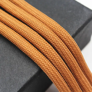 Шнуры для толстовок с силиконовым покрытием коричневого цвета - Product Image 2