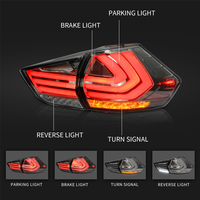 Feux arrière LED rouges pour voiture, nouveaux feux de circulation modifiés, feux de freinage, clignotants pour Rogue X-trail 2014-2019